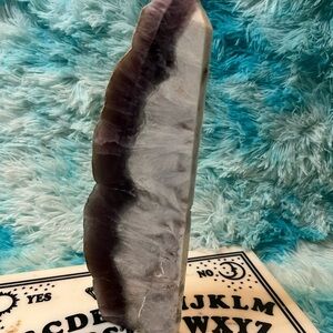 Purple and White Crystal Geode